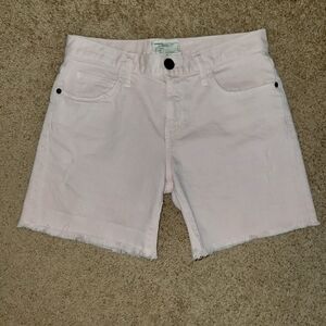 Current/Elliott denim Boyfriend Rolled Short in Pink